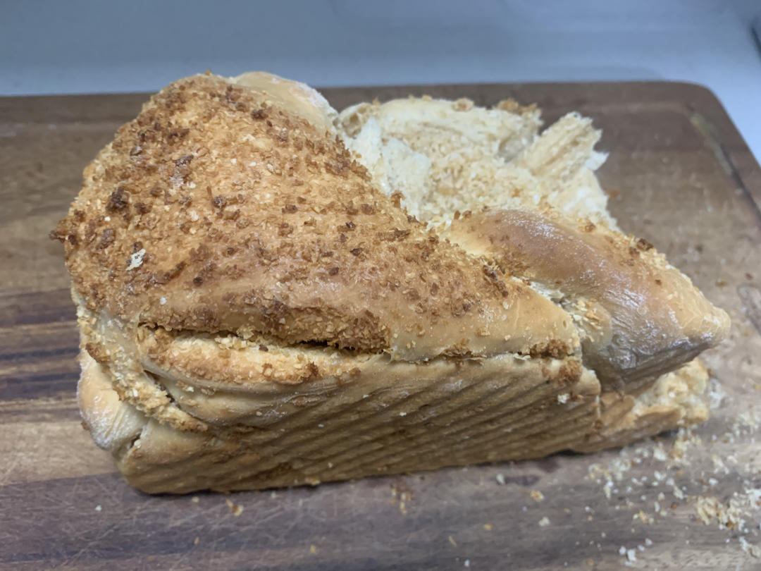 炒鸡无敌香香香的70%中种法椰蓉吐司（纯素无蛋奶）