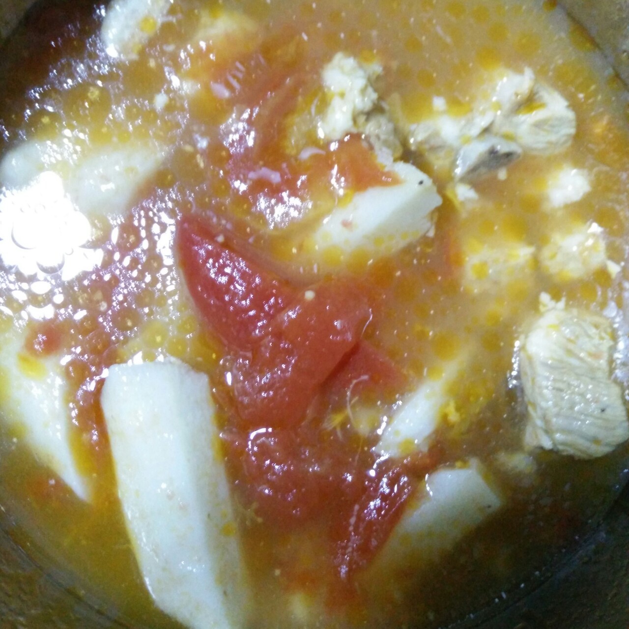 番茄山药小排汤