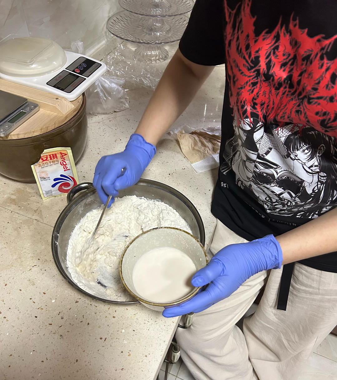 纯奶手撕吐司的做法 步骤1