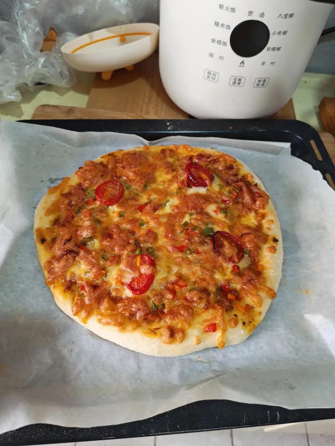 儿子说比BSK好吃的披萨（含披萨酱、饼底做法）