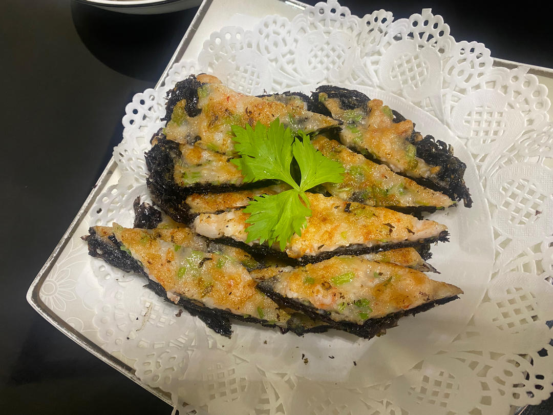 虾滑紫菜烙