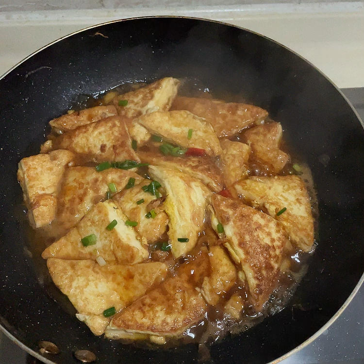 焖煎豆腐