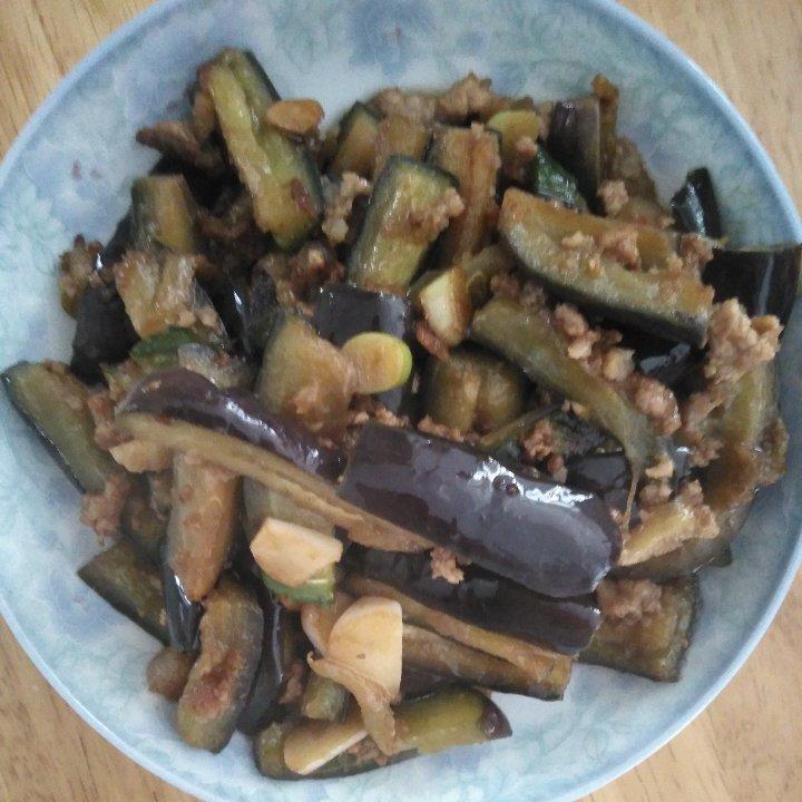 红烧肉沫茄子
