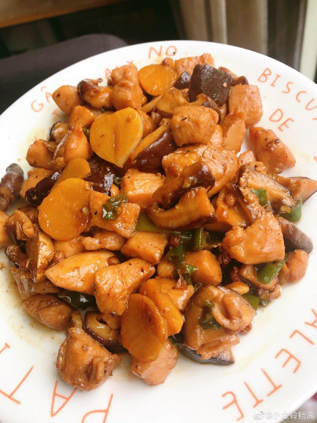 减脂版-香菇炒鸡肉