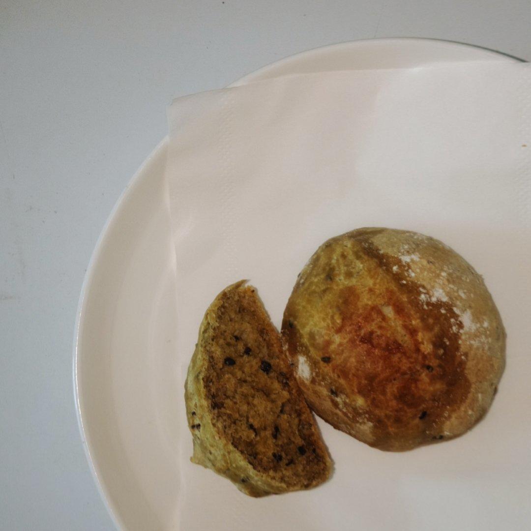 简单手揉低温发酵版法国球-无糖抹茶版