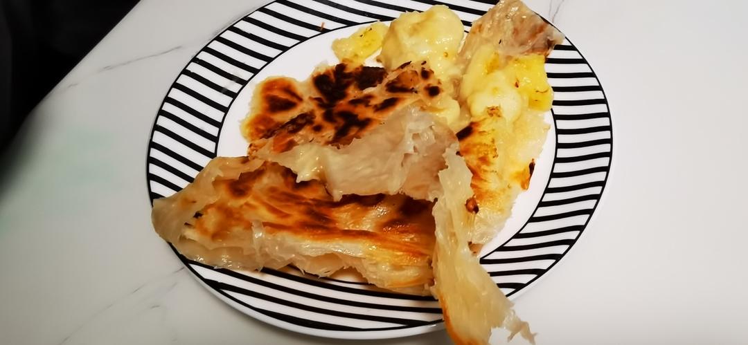 10分钟平底锅爆浆香蕉饼🍌也太好吃了！