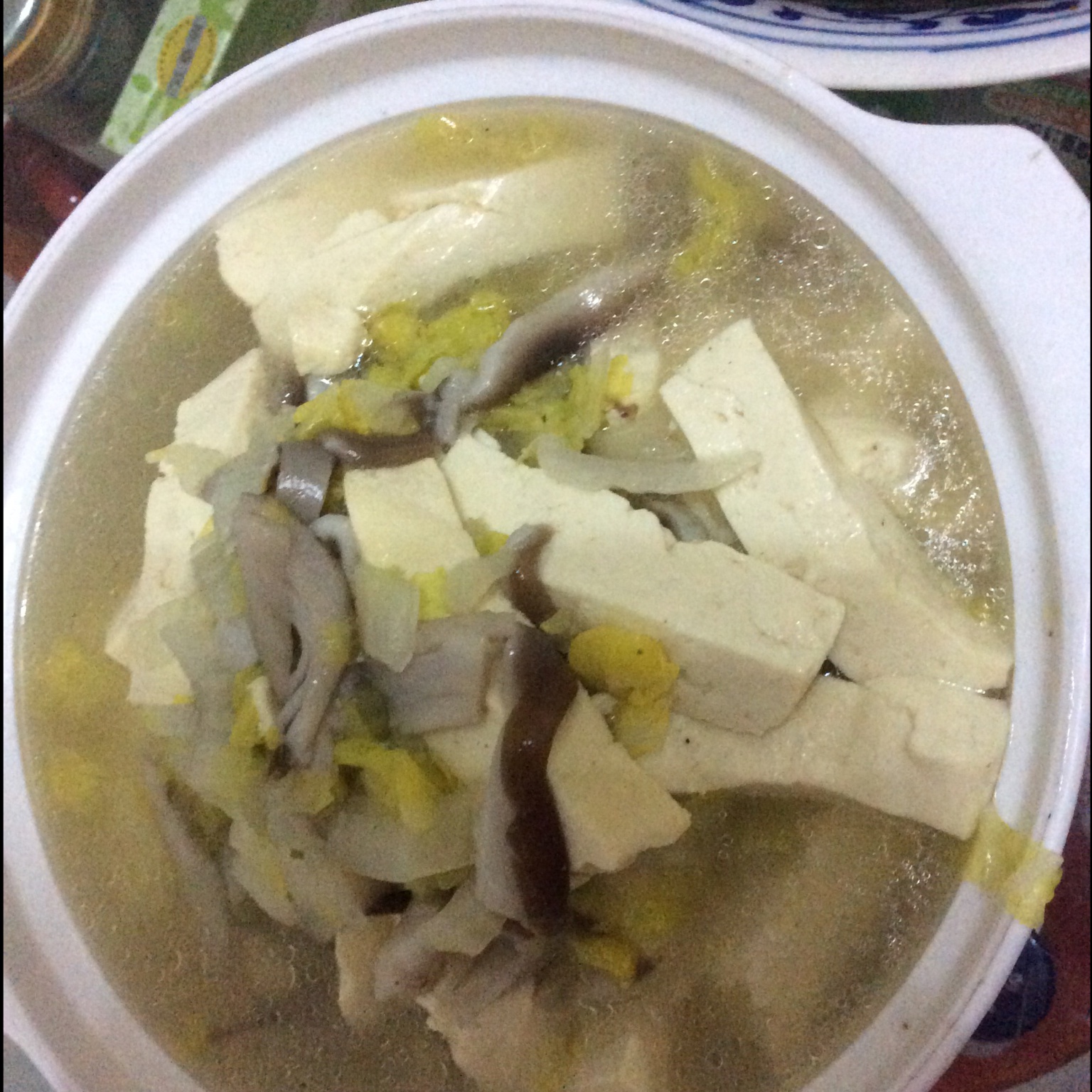 大白菜三丝豆腐汤