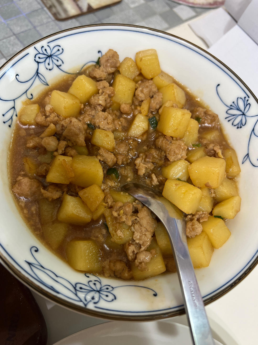 ㊙️香菇土豆肉沫拌饭❗️比外卖还好吃