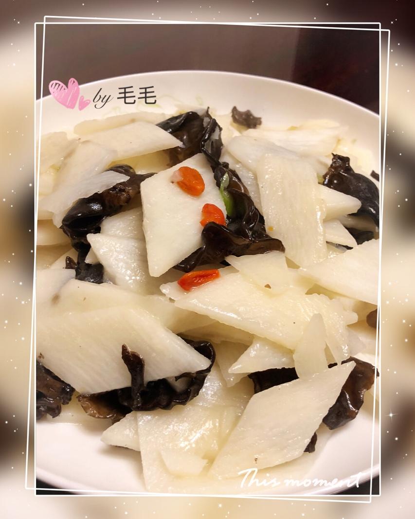 清炒山药木耳