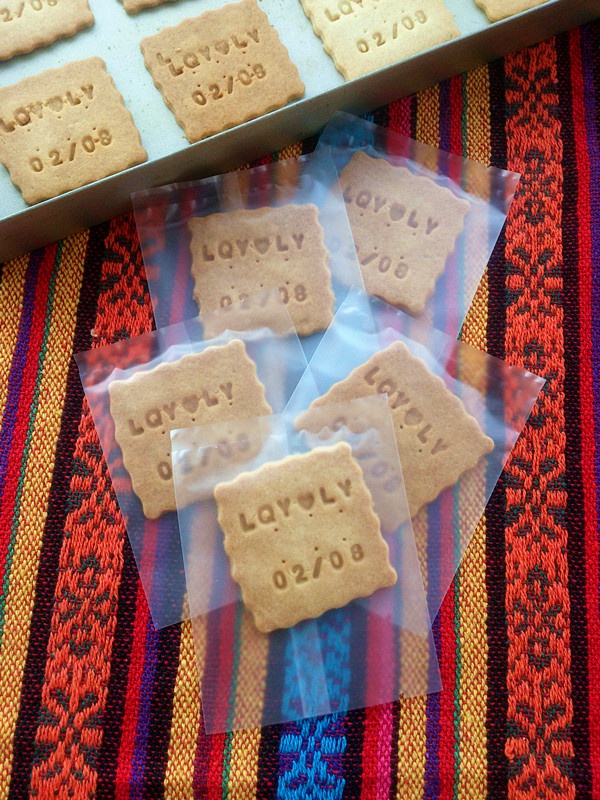 情人节刻字饼干