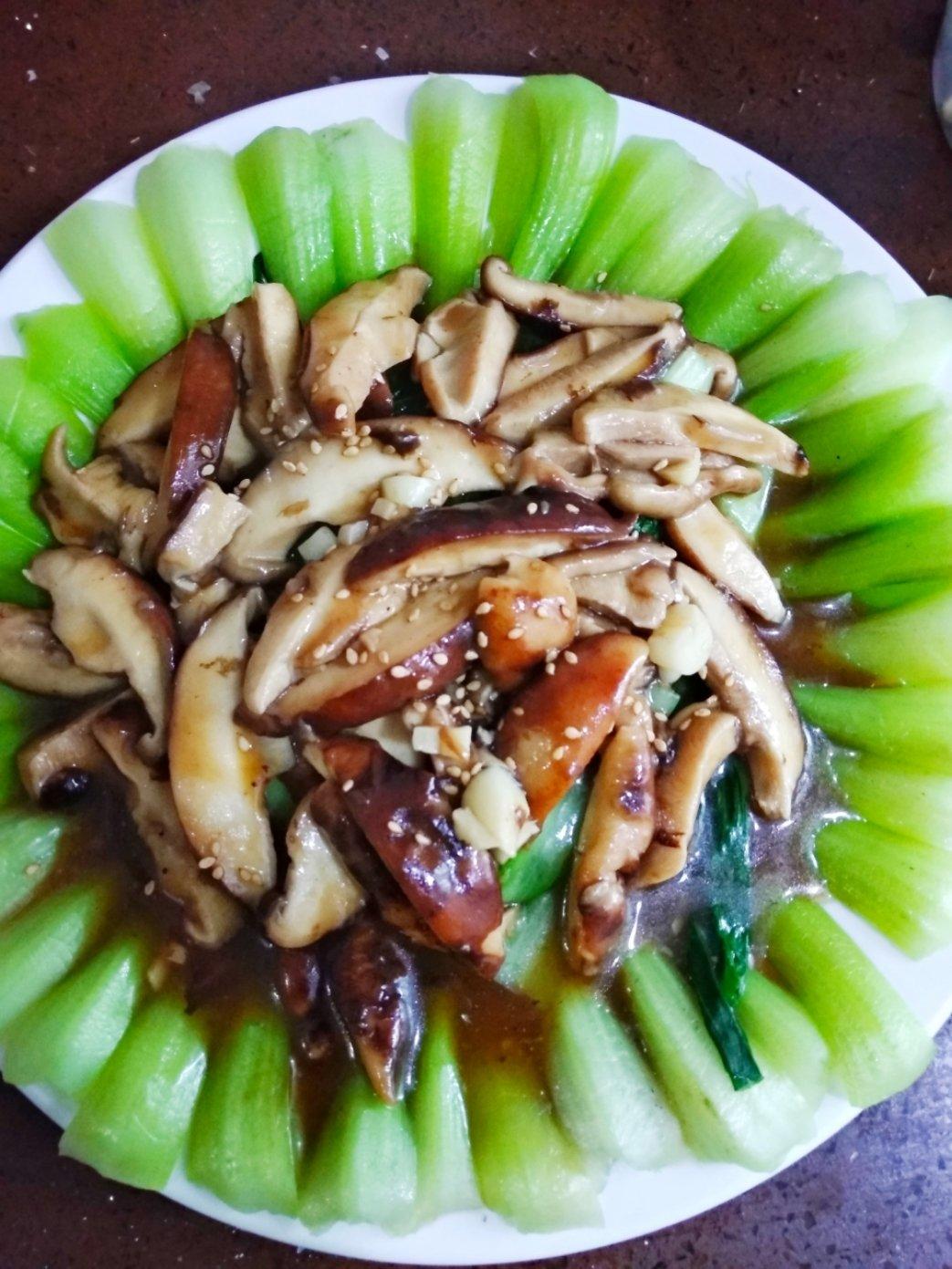 蚝油香菇油菜