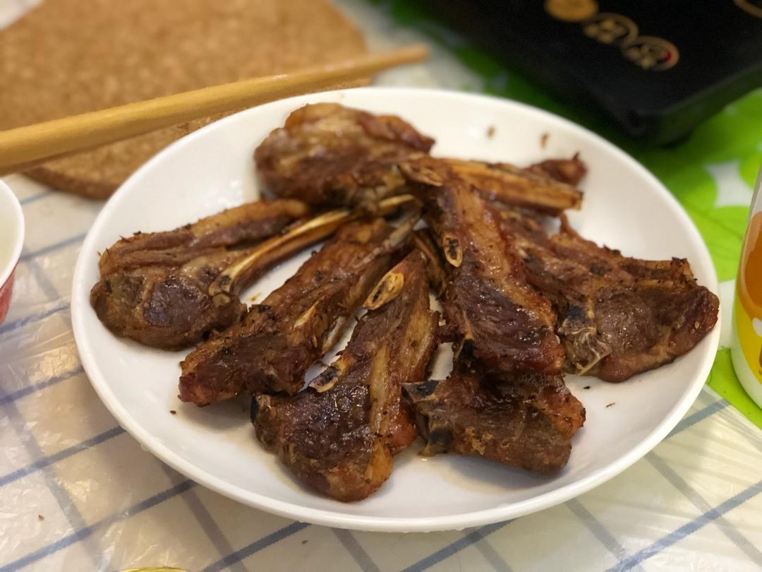蒜香煎羊排