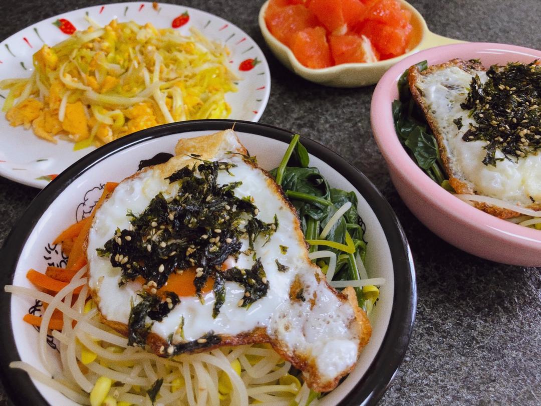 家庭版 简易 石锅/铁锅 韩式拌饭