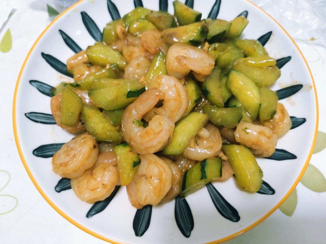 独食快手菜——青瓜炒虾仁