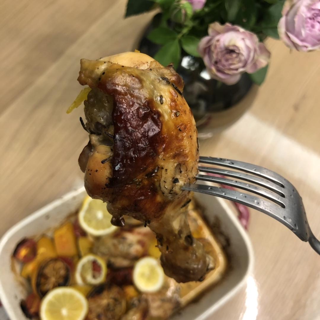 超详细 入味马杀鸡迷迭香烤鸡腿（翅）宴客必备