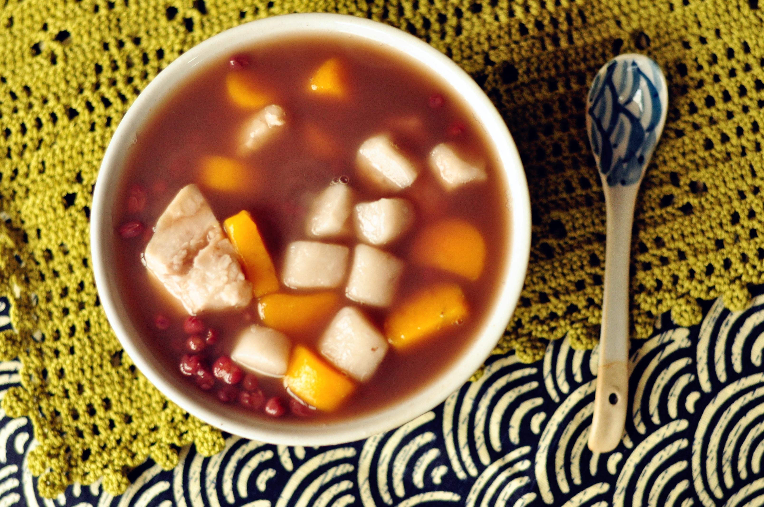 月子菜——红豆芋圆甜汤（附芋圆薯圆做法）的做法
