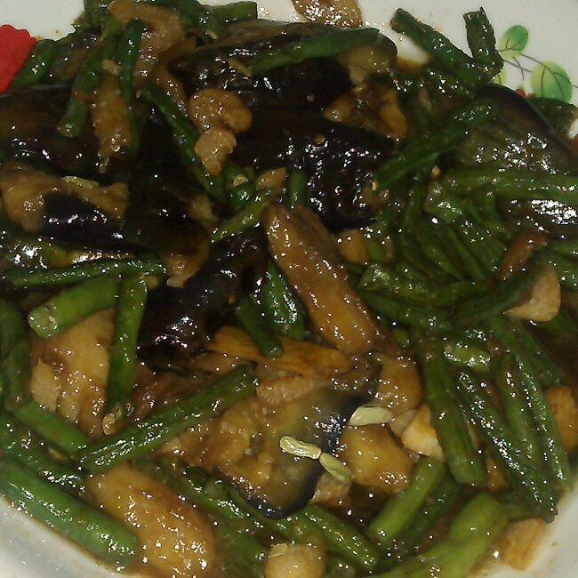 茄子炒豇豆