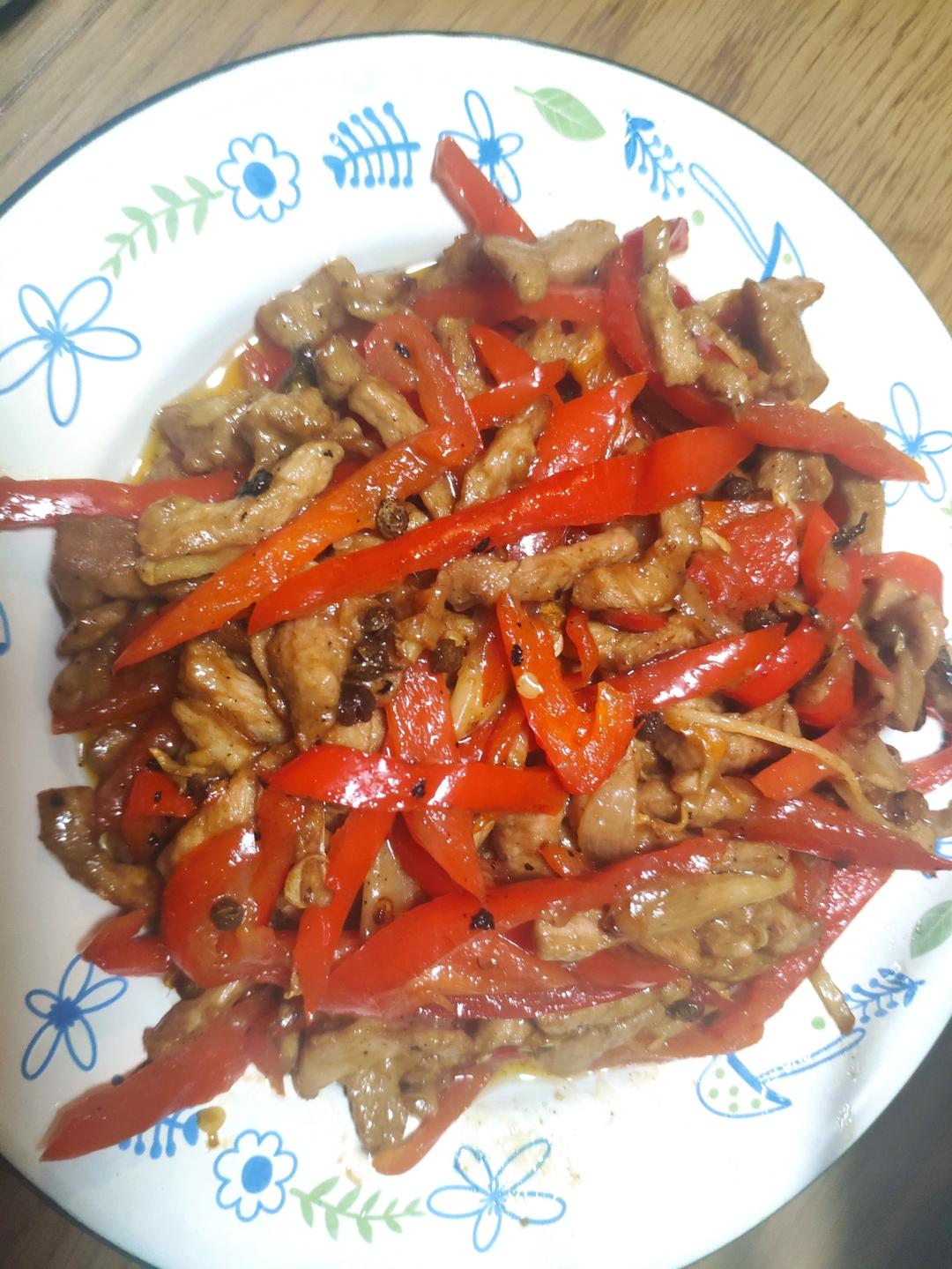 红椒肉丝（甜椒肉丝）