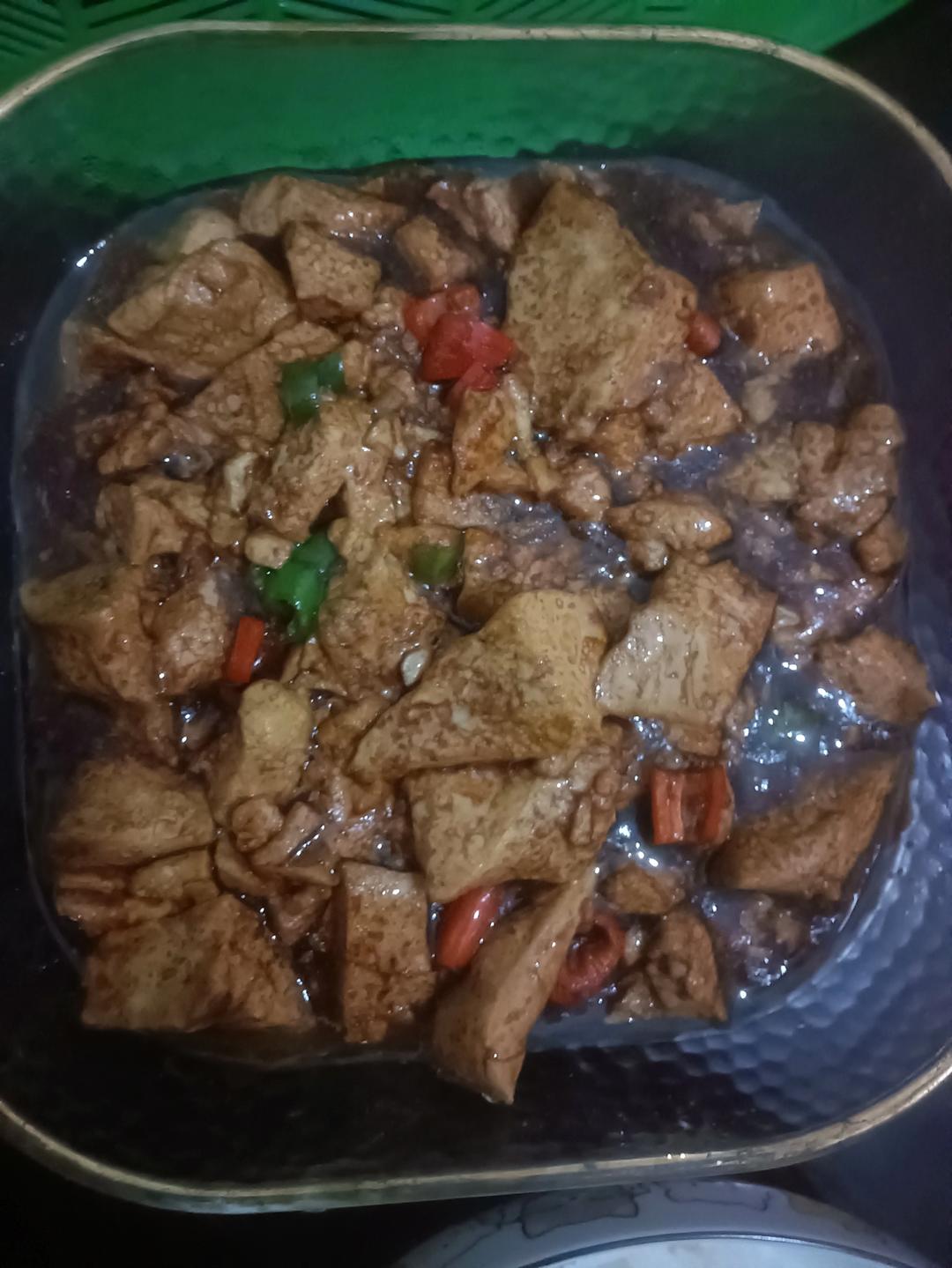卤烧豆腐，超简单，超下饭