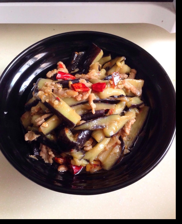红烧肉沫茄子