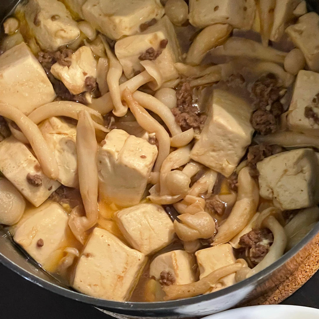 肉沫豆腐煲