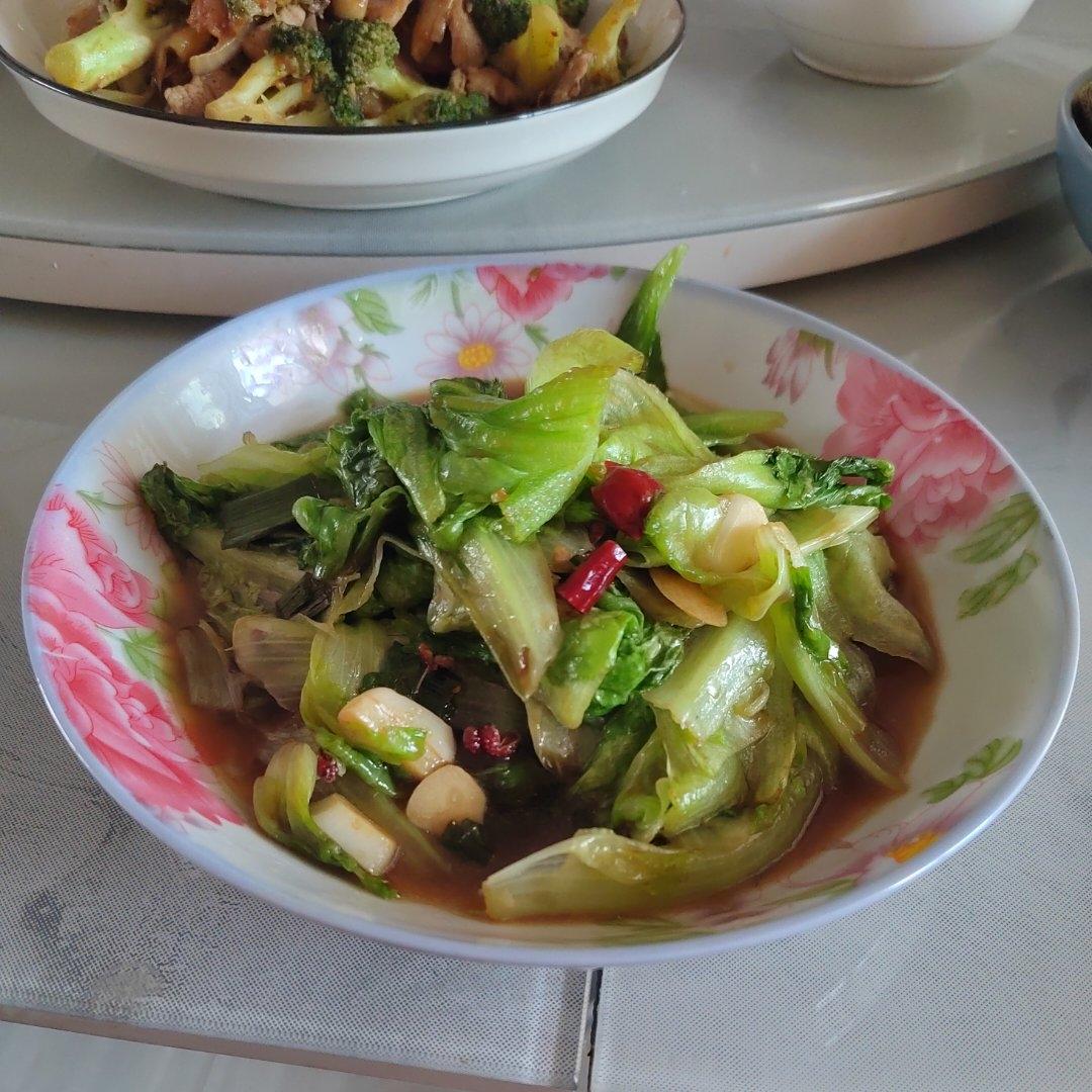 炝炒生菜