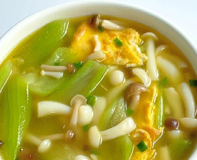 减脂汤‼️低脂低卡‼️丝瓜菌菇汤‼️0失败
