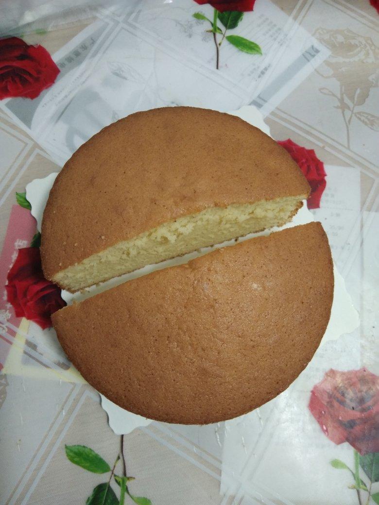 午涛做的海绵蛋糕6寸