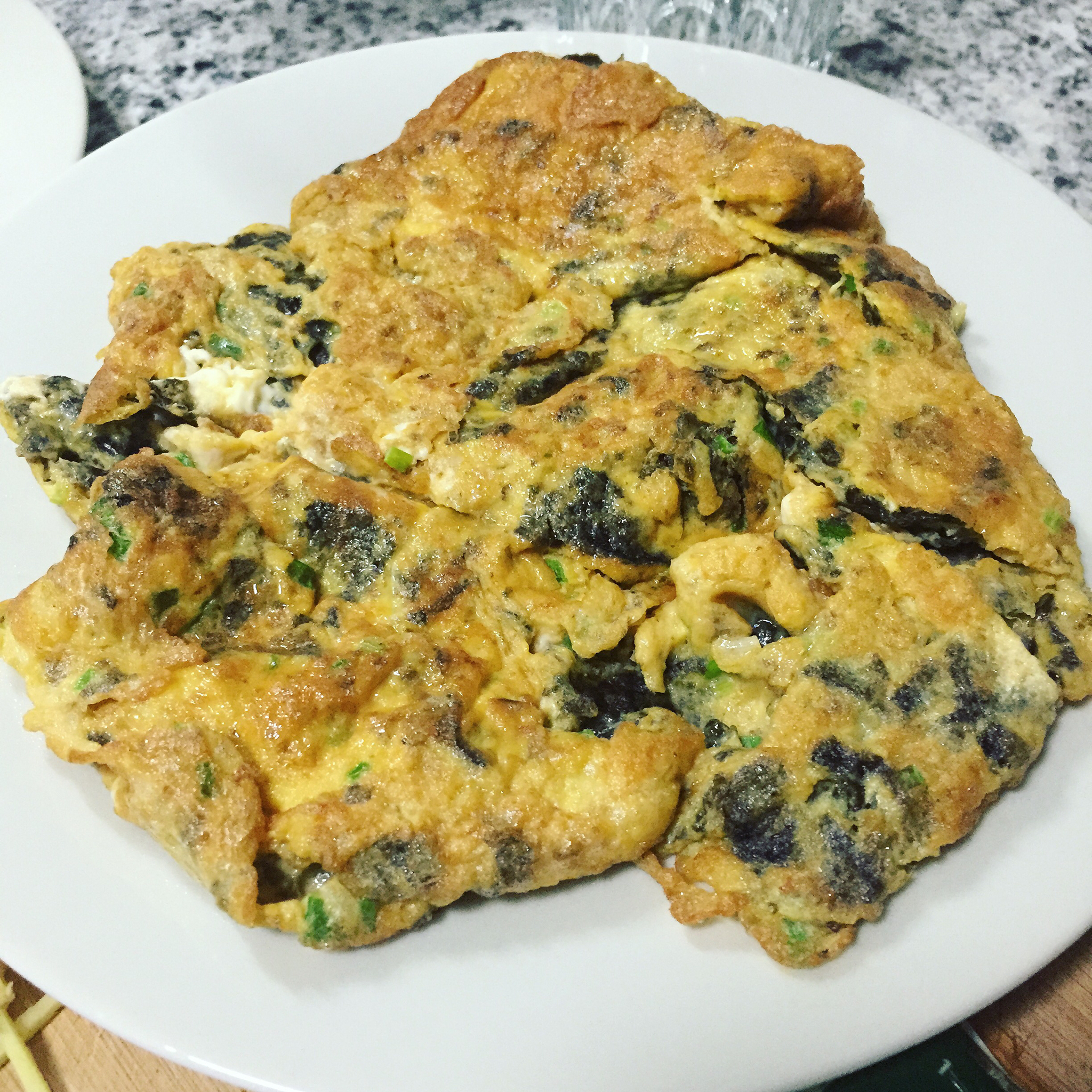 健康炒蛋--紫菜虾米炒蛋