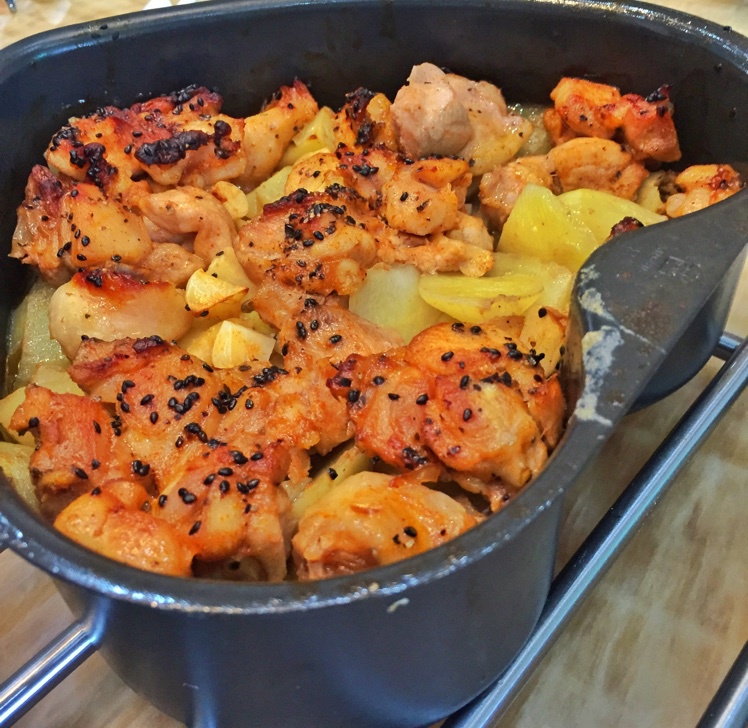 新奥尔良烤鸡腿土豆