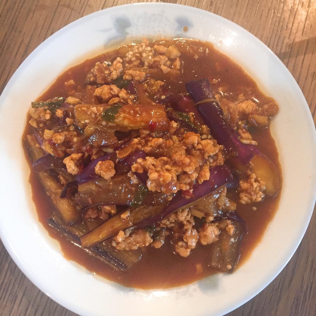 红烧肉沫茄子