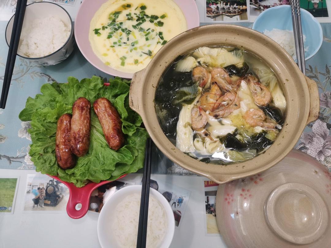 清爽可口的海带虾仁豆腐汤
