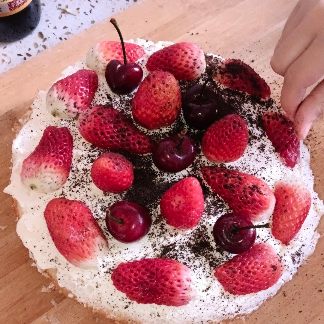 6寸 水果生日蛋糕 ——附带淡奶油打发程度