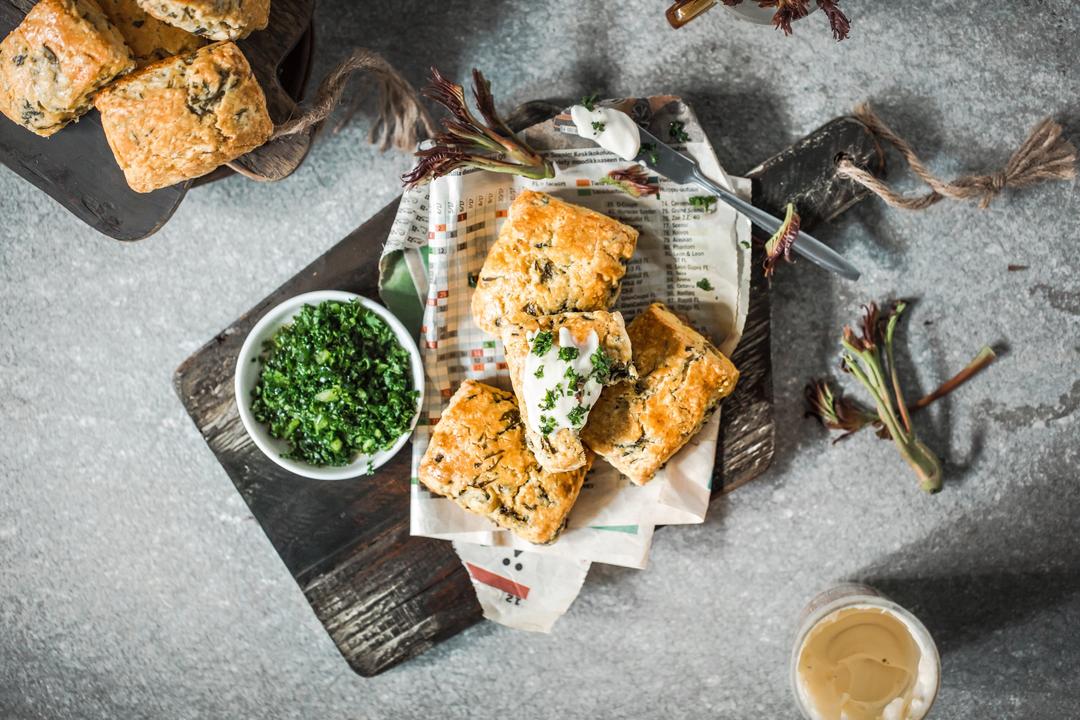 春の味-香椿司康scone【北鼎烤箱菜谱】的做法 步骤13