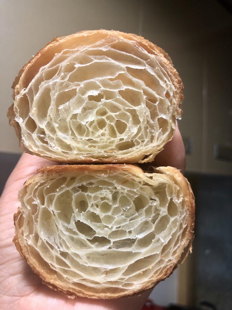 Sara爱烘焙：国产高低粉可颂记录贴