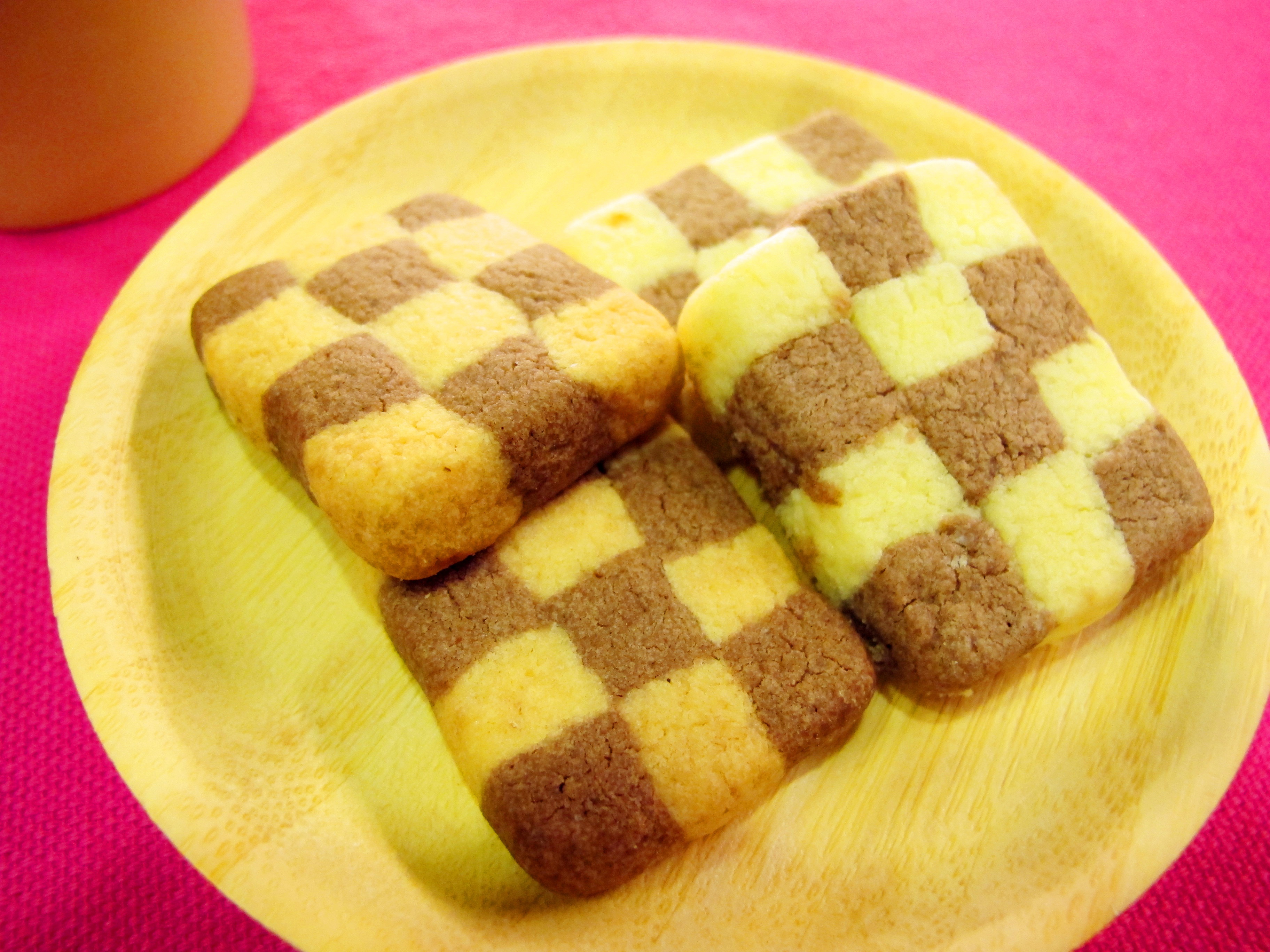 双色小棋格饼干