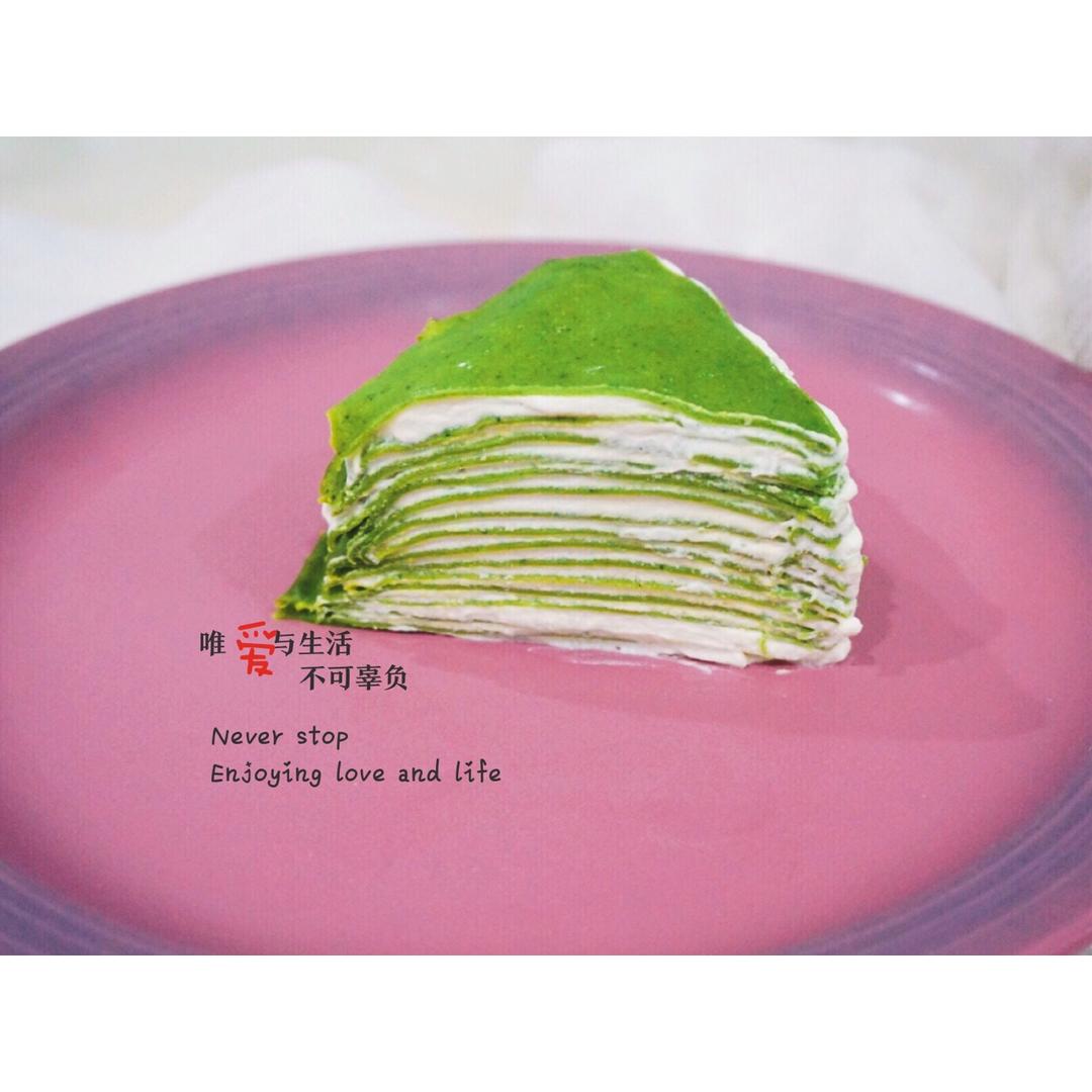 美味的煎蛋糕—抹茶千层蛋糕