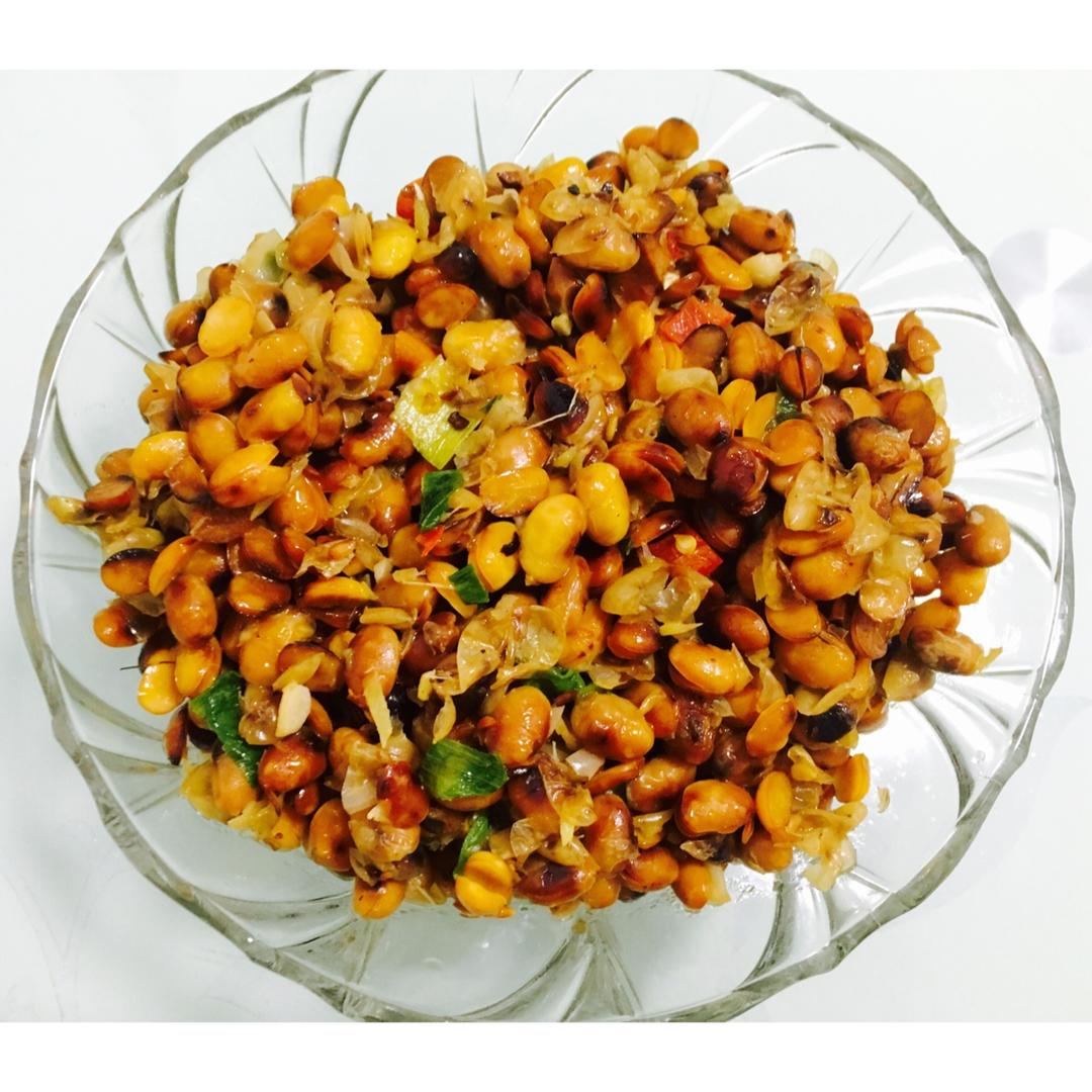 我就是爱做菜别叫我停下来1做的炒干黄豆