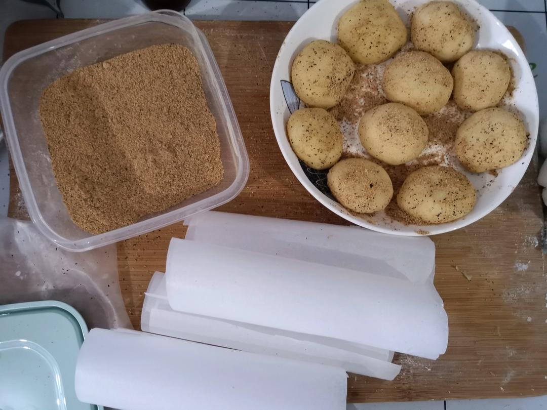 香甜软糯❗️好吃到哭的黄豆糯米球，巨简单～