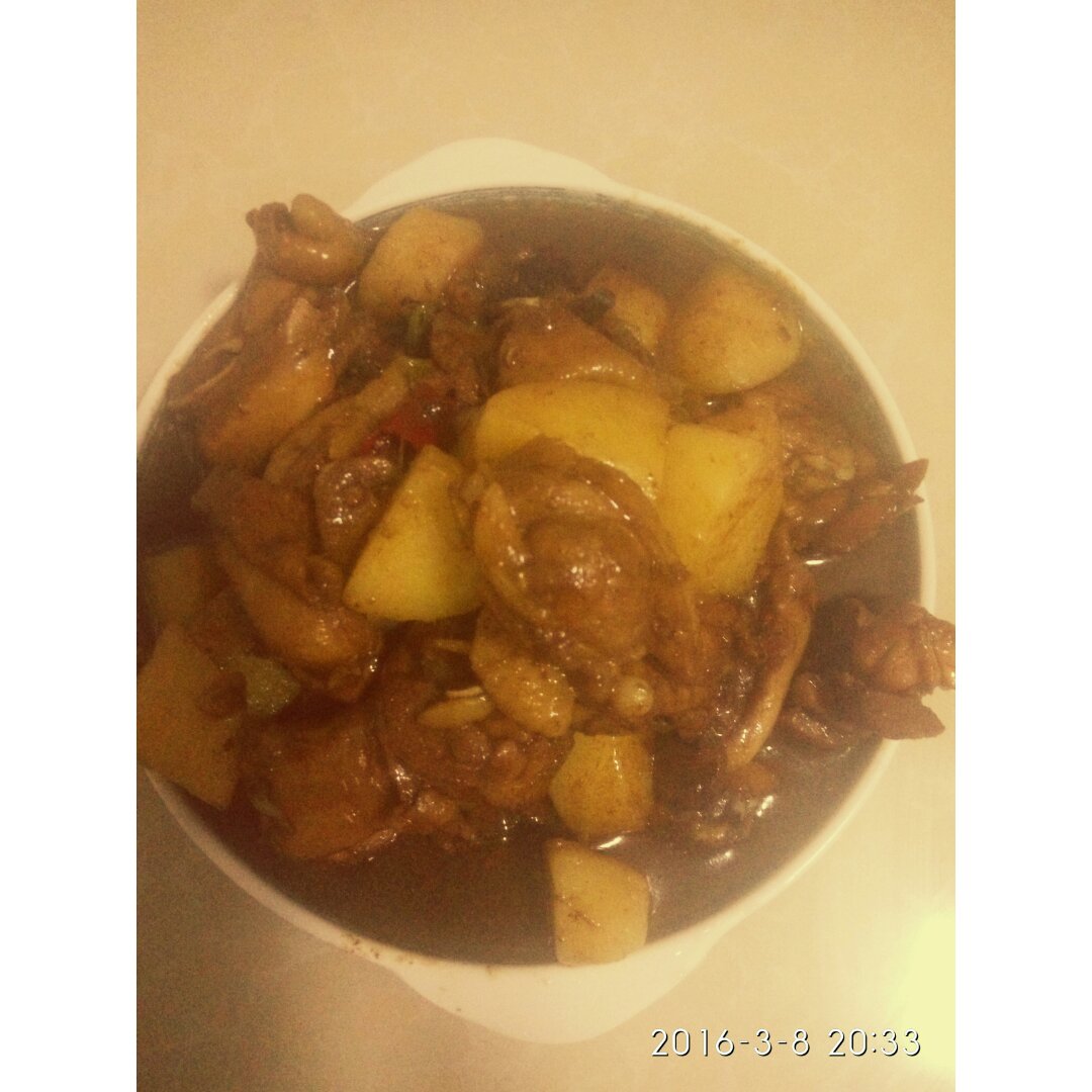 红烧土豆炖鸡腿