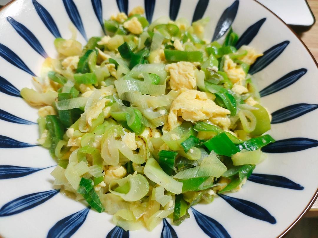 大葱炒鸡蛋
