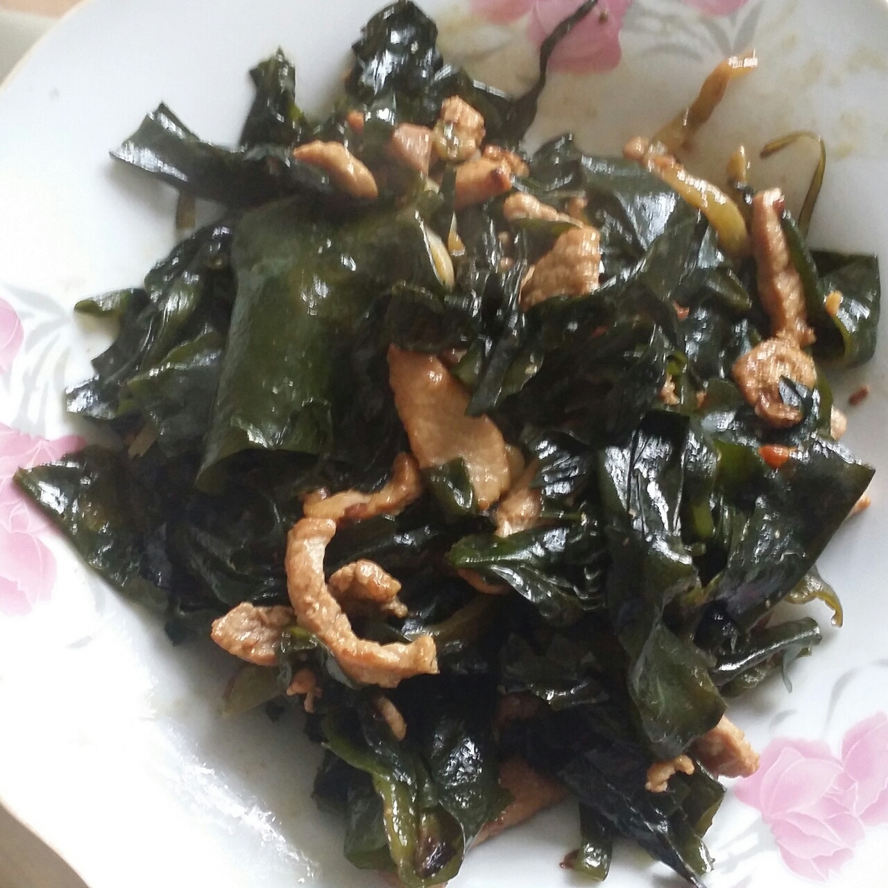 妮妮ξ做的海带炒肉丝