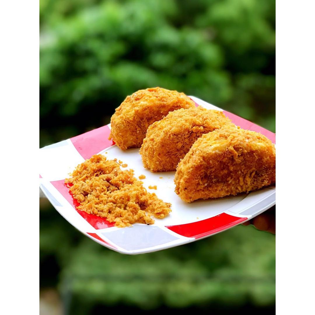 香葱肉松戚风卷