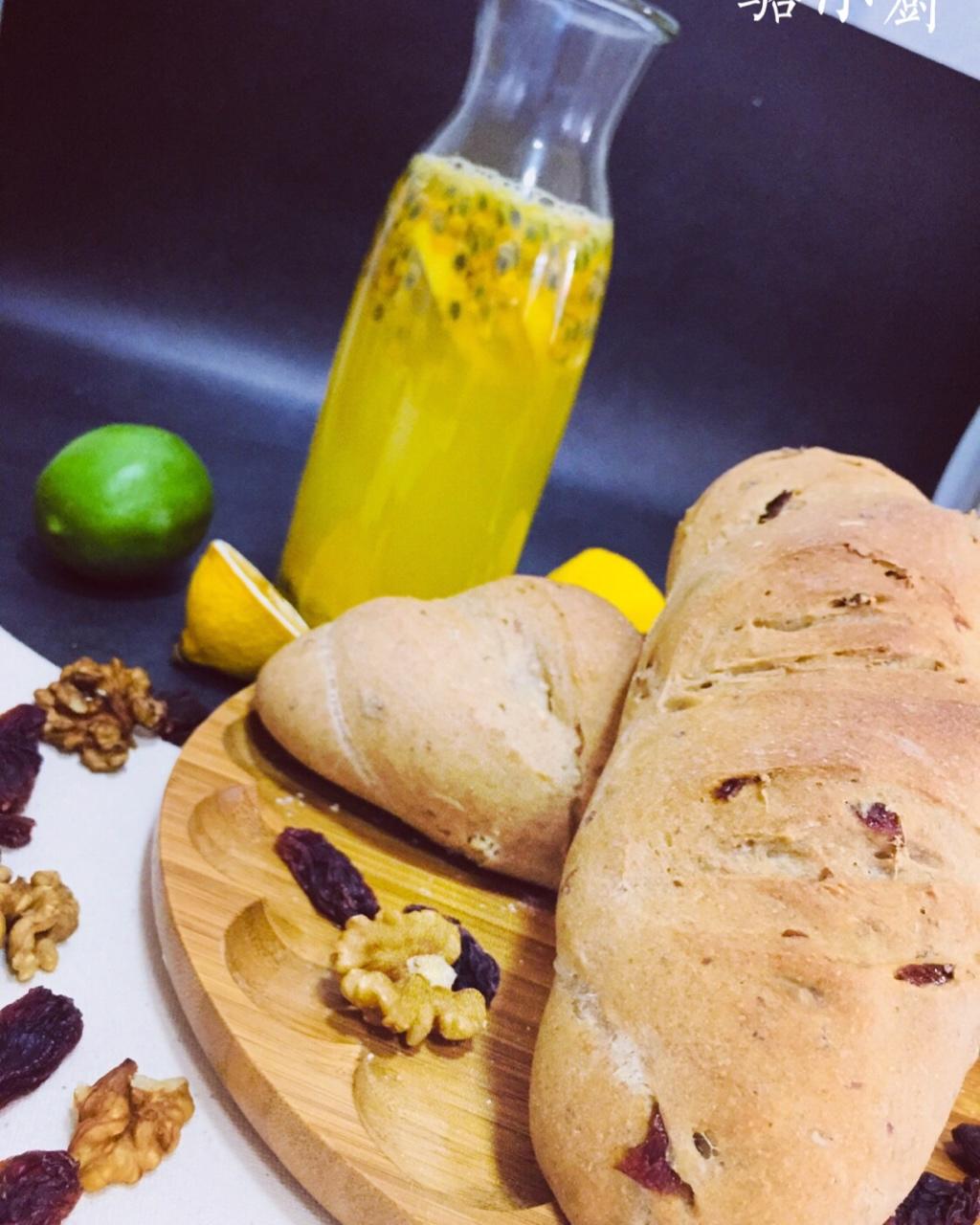 全麦核桃包～软欧包