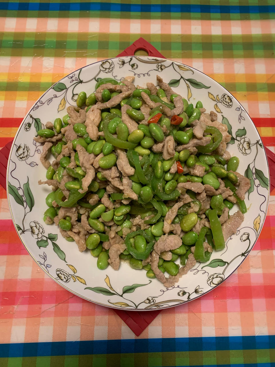 超下饭！！青椒毛豆肉丝