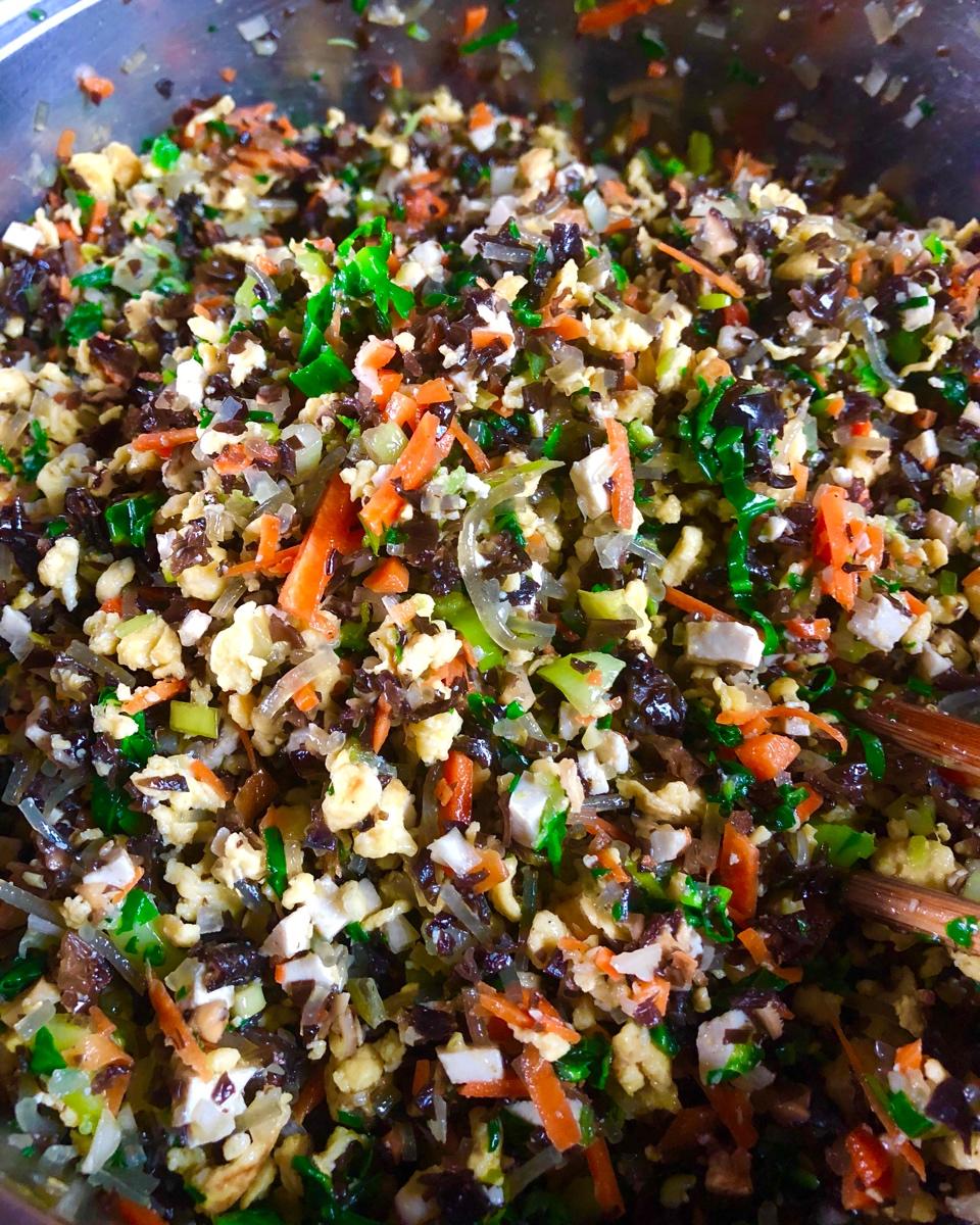 刘懿人做的素饺子馅