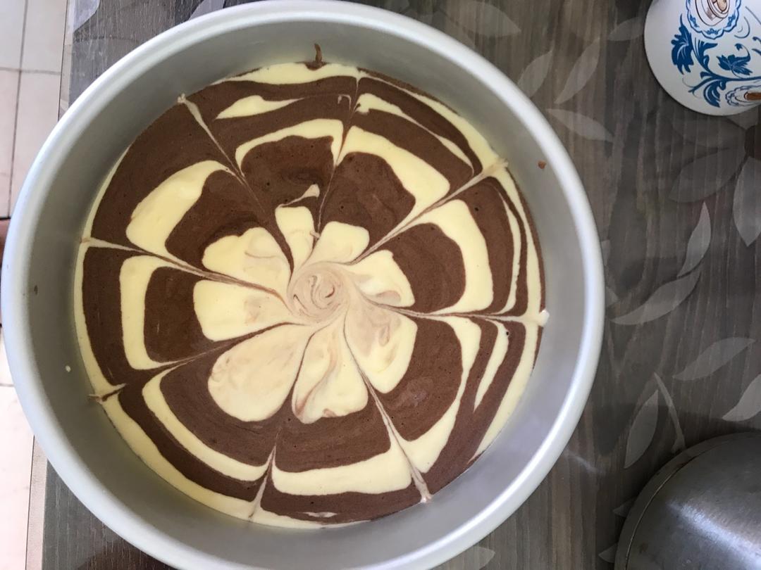 美在内心--红斑马纹拉花戚风蛋糕