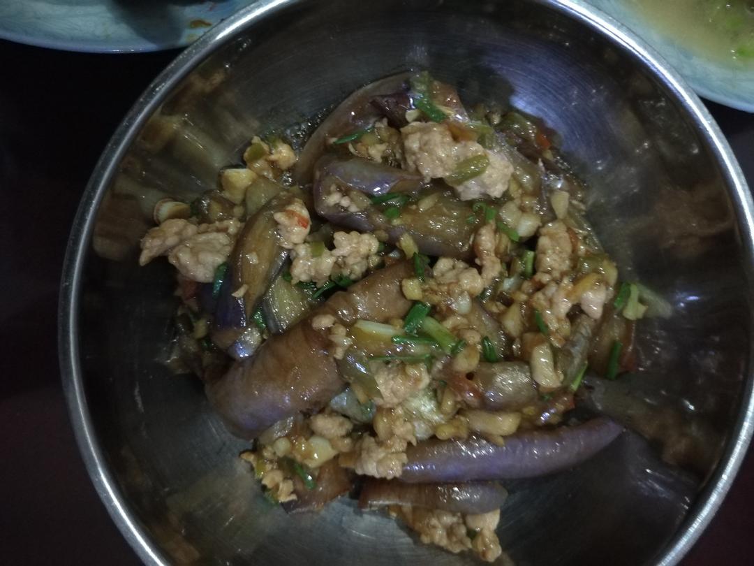 红烧肉沫茄子