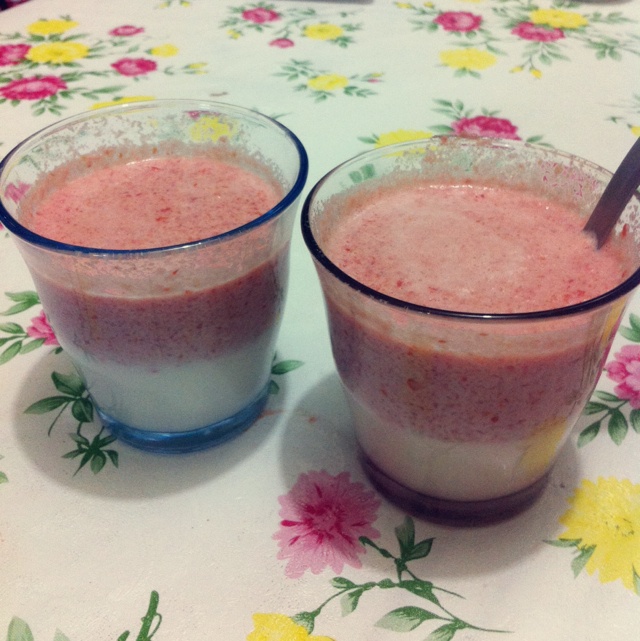 amao-2做的番茄牛奶