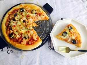 鲜虾培根披萨🍕的做法 步骤13